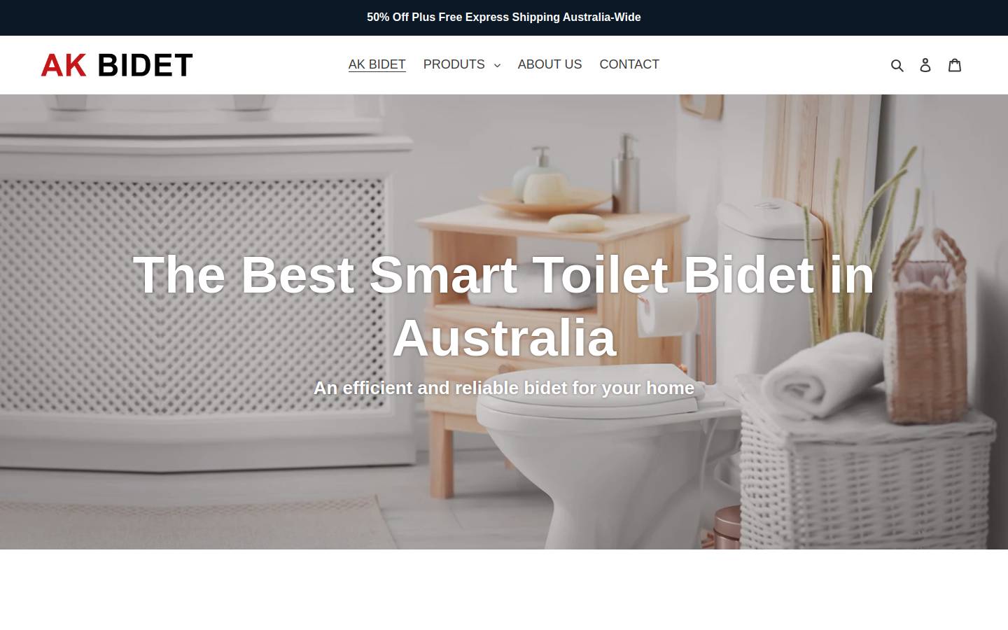 akbidet.com homepage screenshot