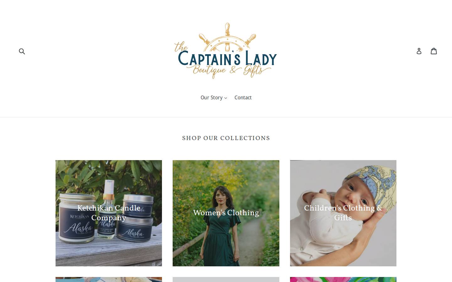 akcaptainslady.com homepage screenshot