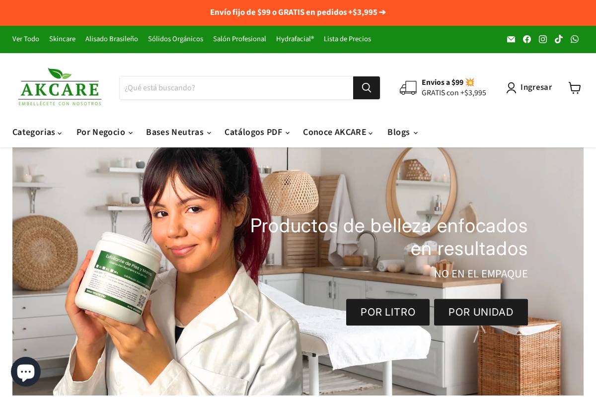 akcare.mx homepage screenshot