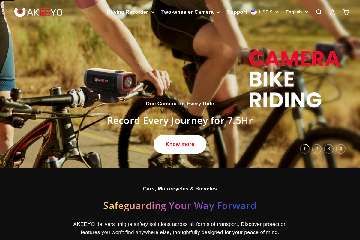 AKEEYO Global homepage screenshot