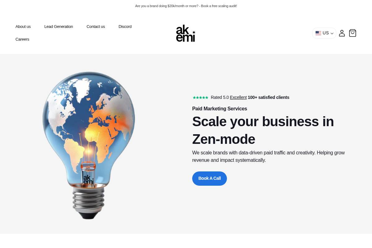 akemi.co homepage screenshot