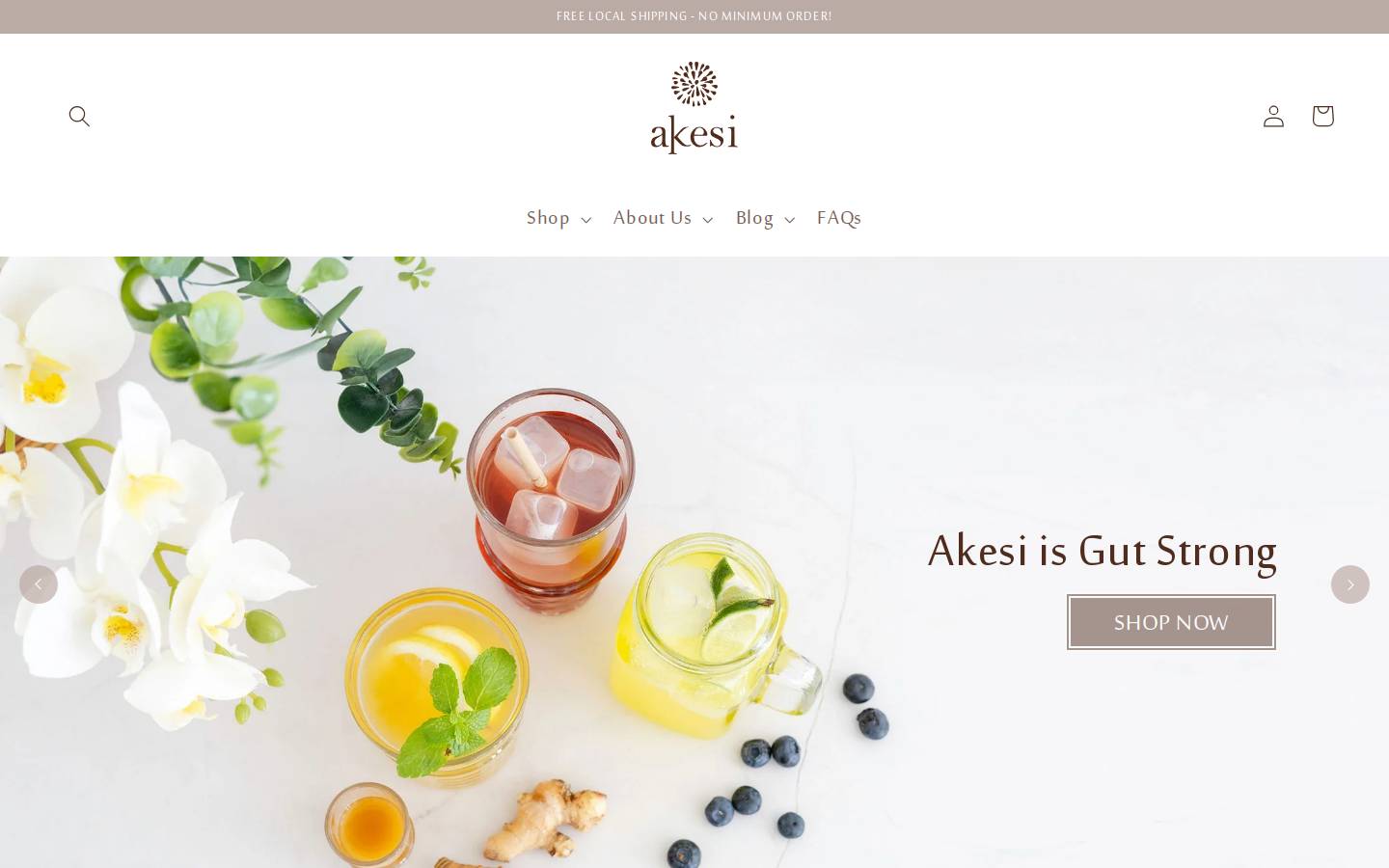 akesiwellness.com homepage screenshot