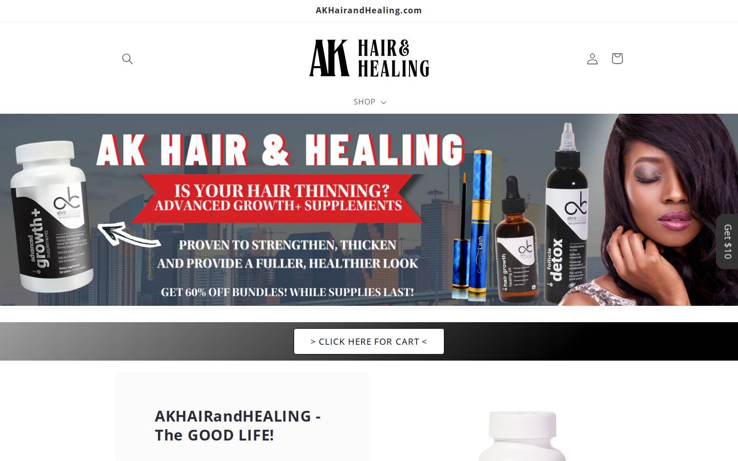 akhairandhealing.com homepage screenshot