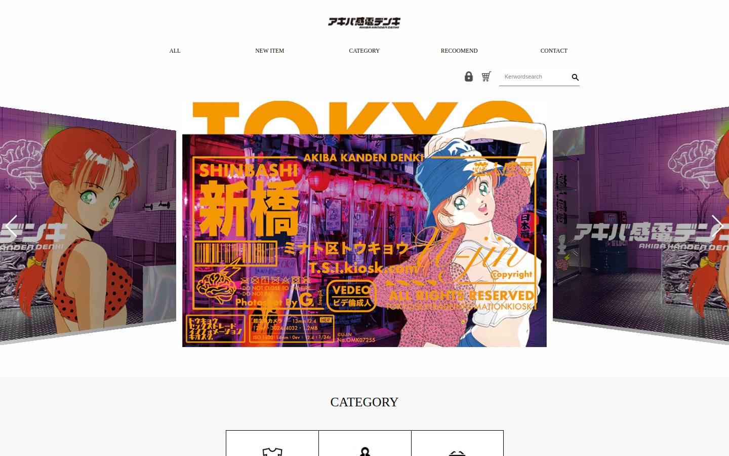 akibakanden.com homepage screenshot