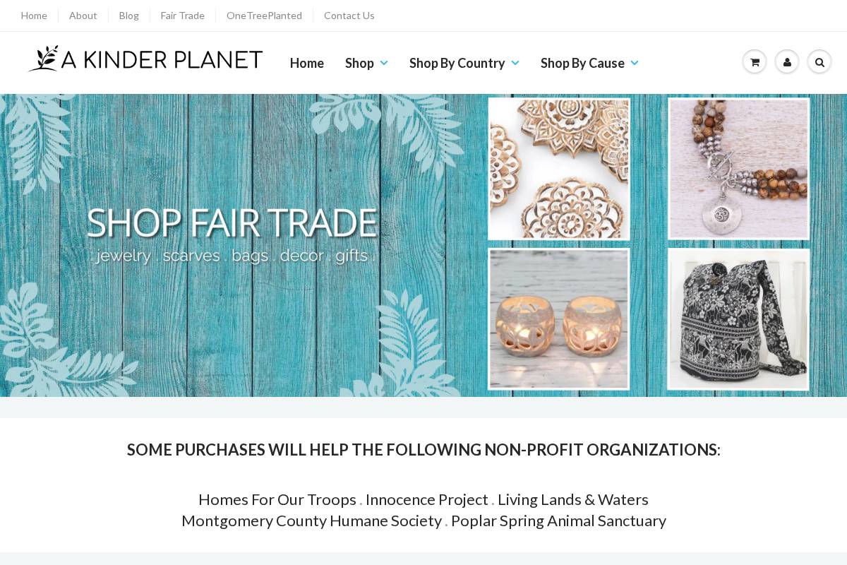 akinderplanet.com homepage screenshot