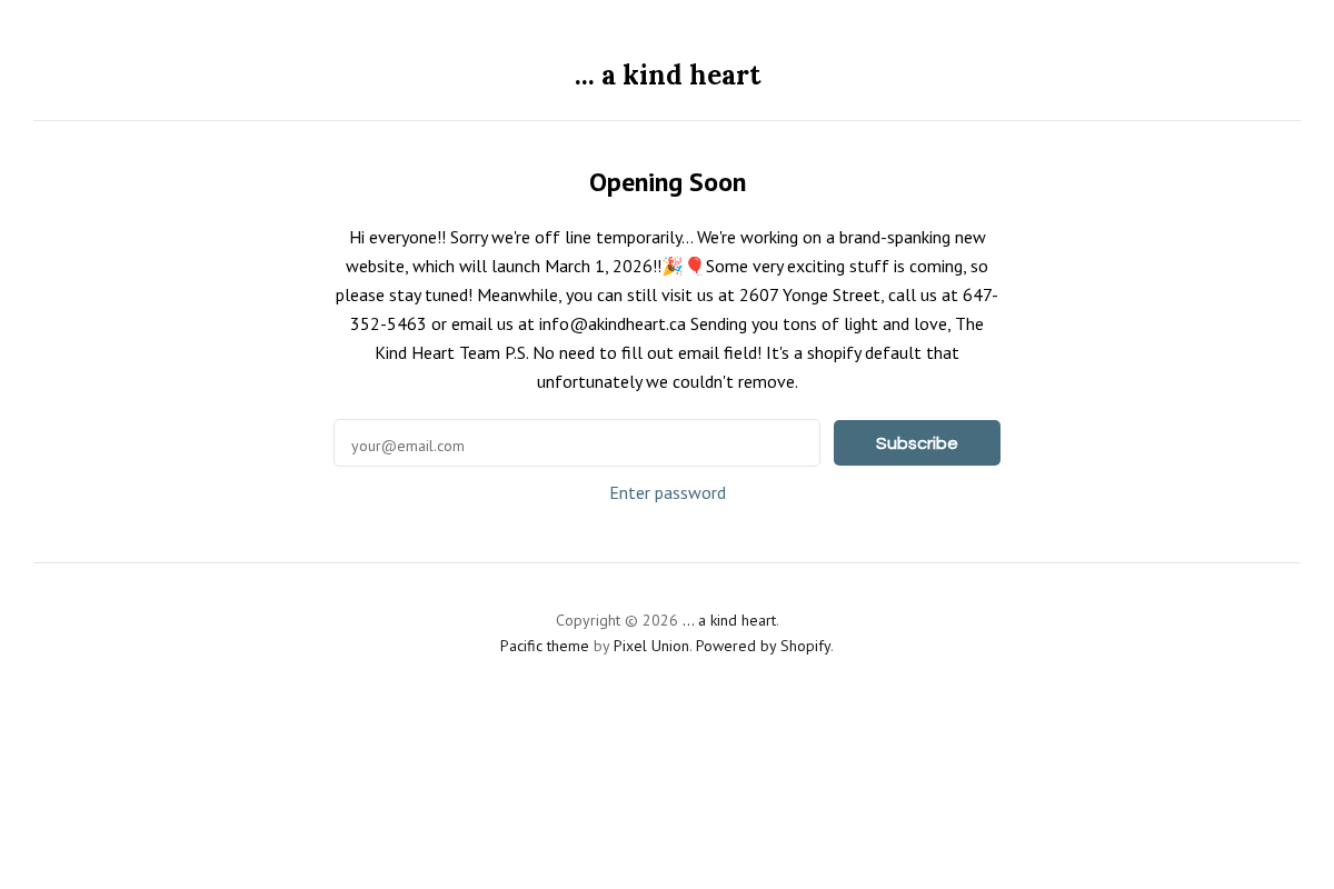 akindheart.ca homepage screenshot