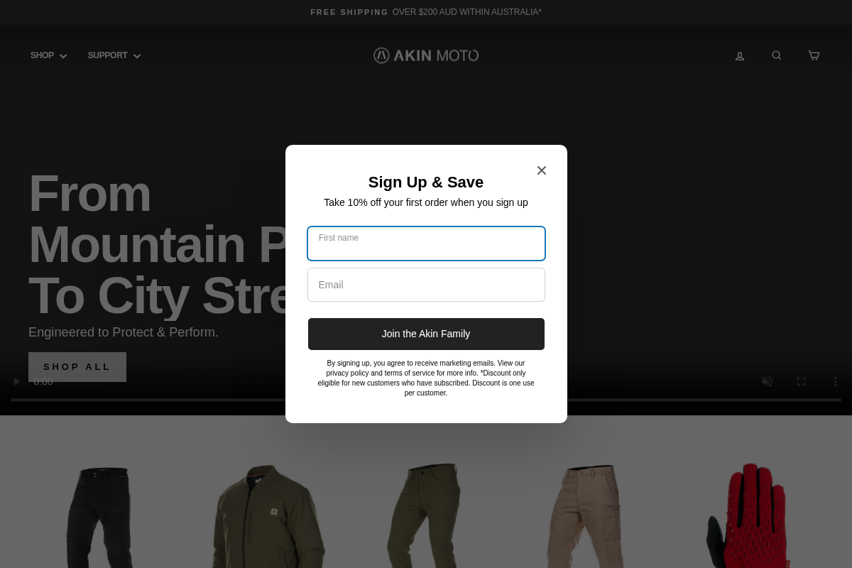 Akin Moto homepage screenshot