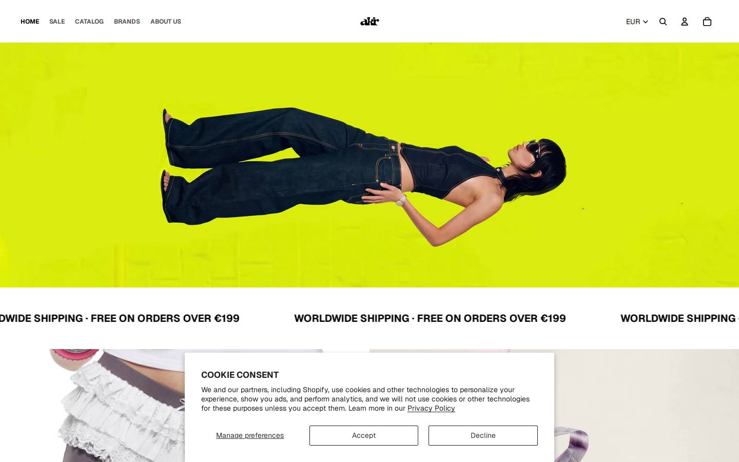 akirstore.com homepage screenshot