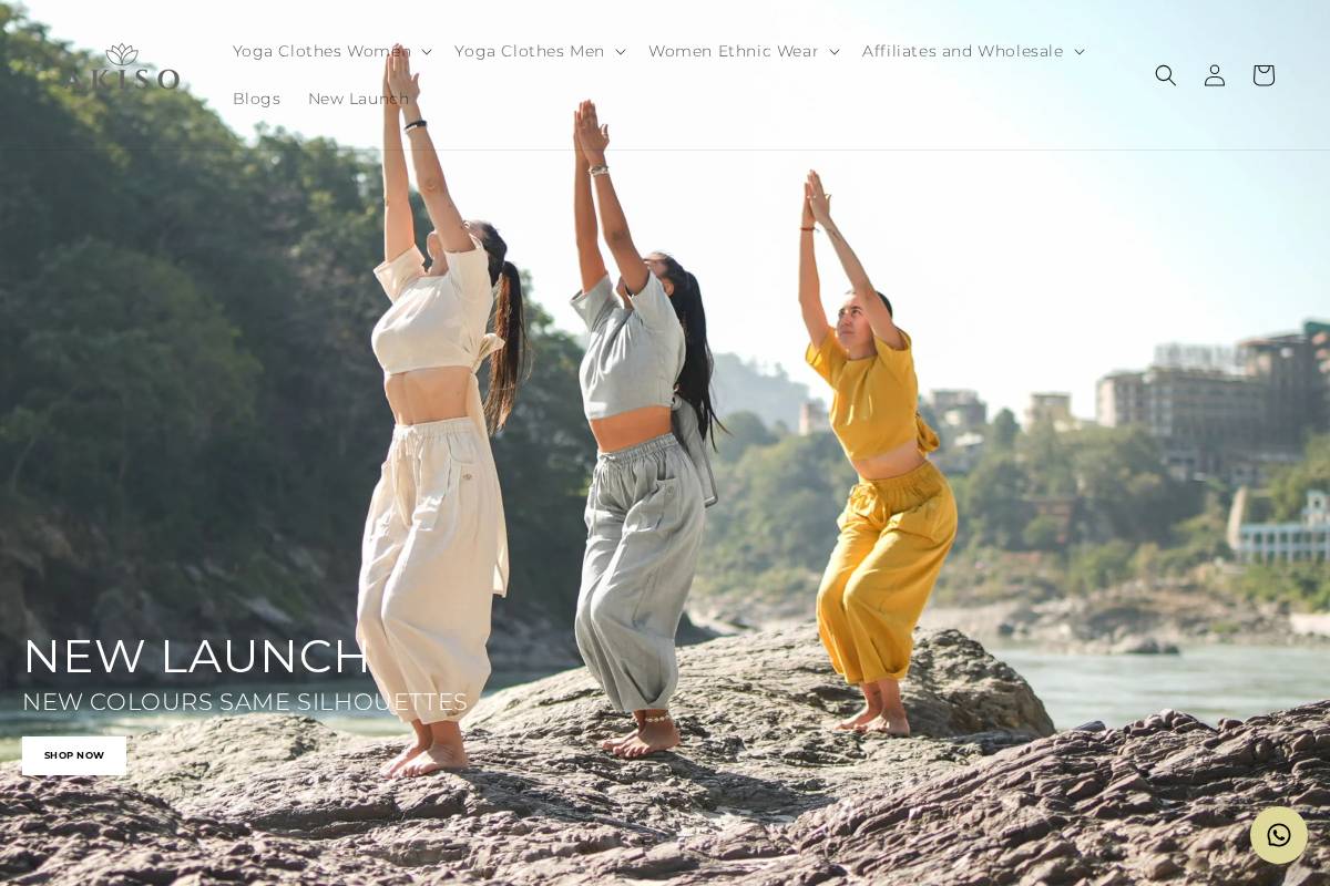 akiso.store homepage screenshot