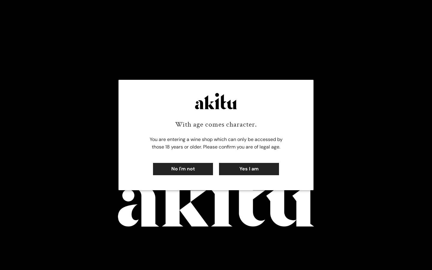 akitu.wine homepage screenshot