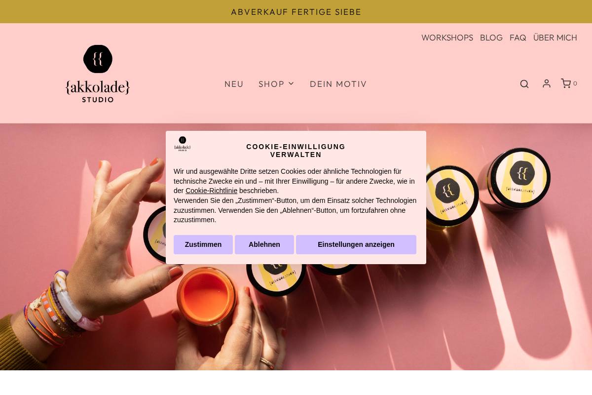 akkolade.studio homepage screenshot
