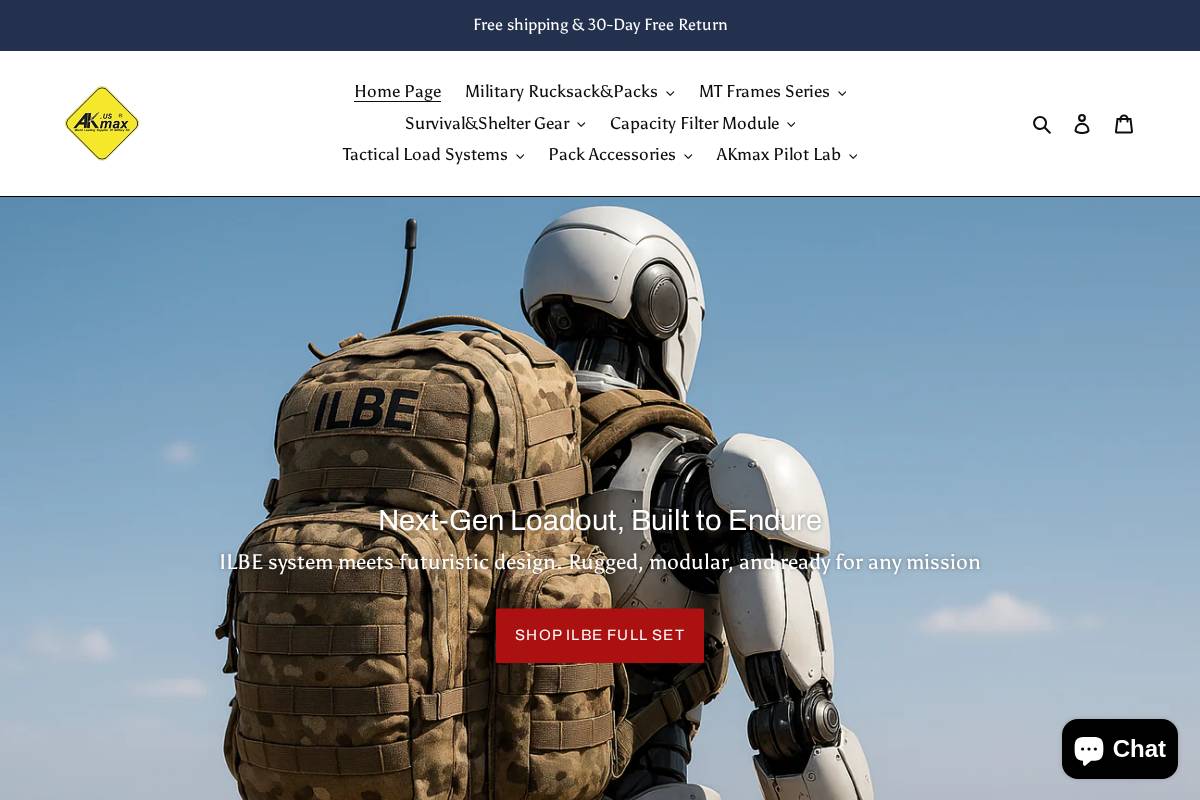 AKmax homepage screenshot