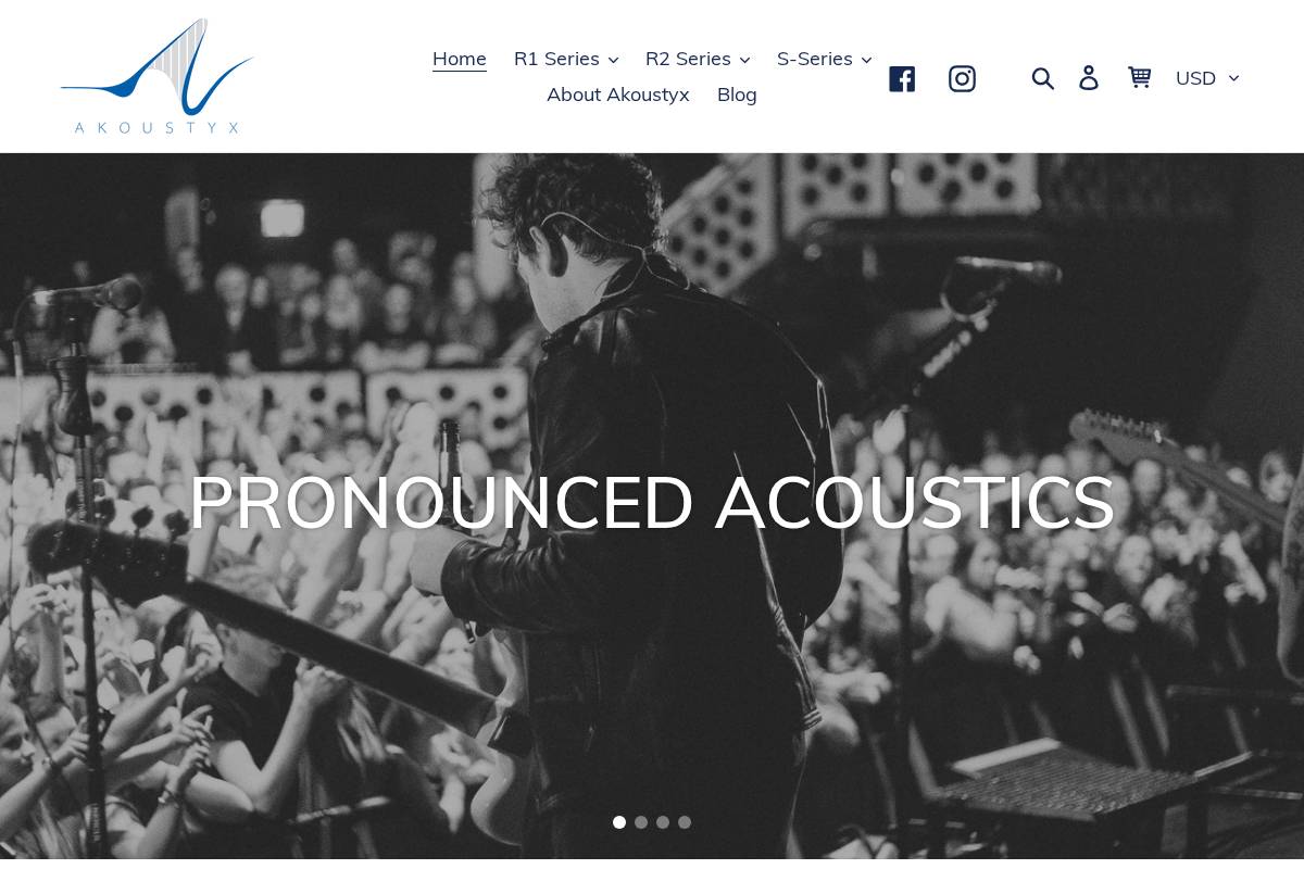 akoustyx.com homepage screenshot