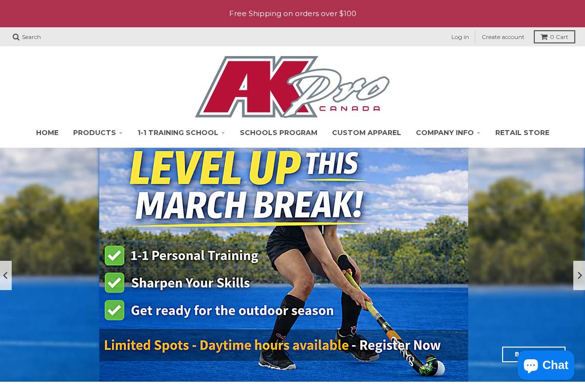 akprocanada.com homepage screenshot