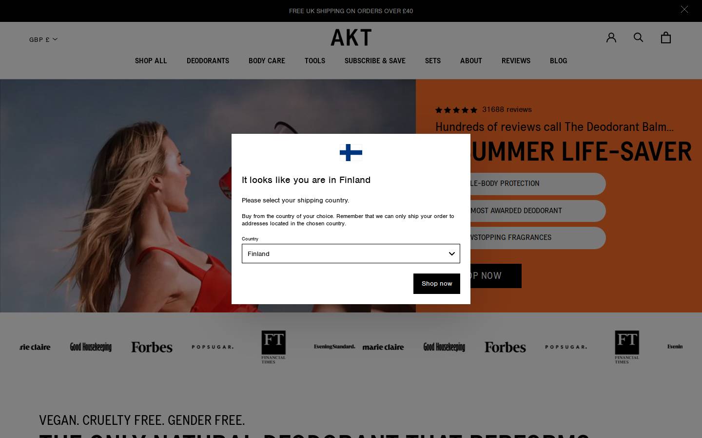 akt-london.com homepage screenshot