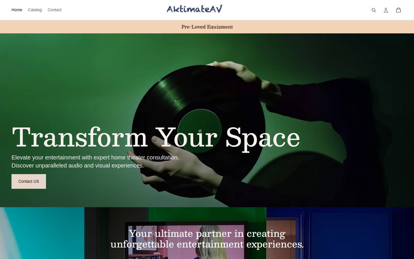 aktimateav.com homepage screenshot