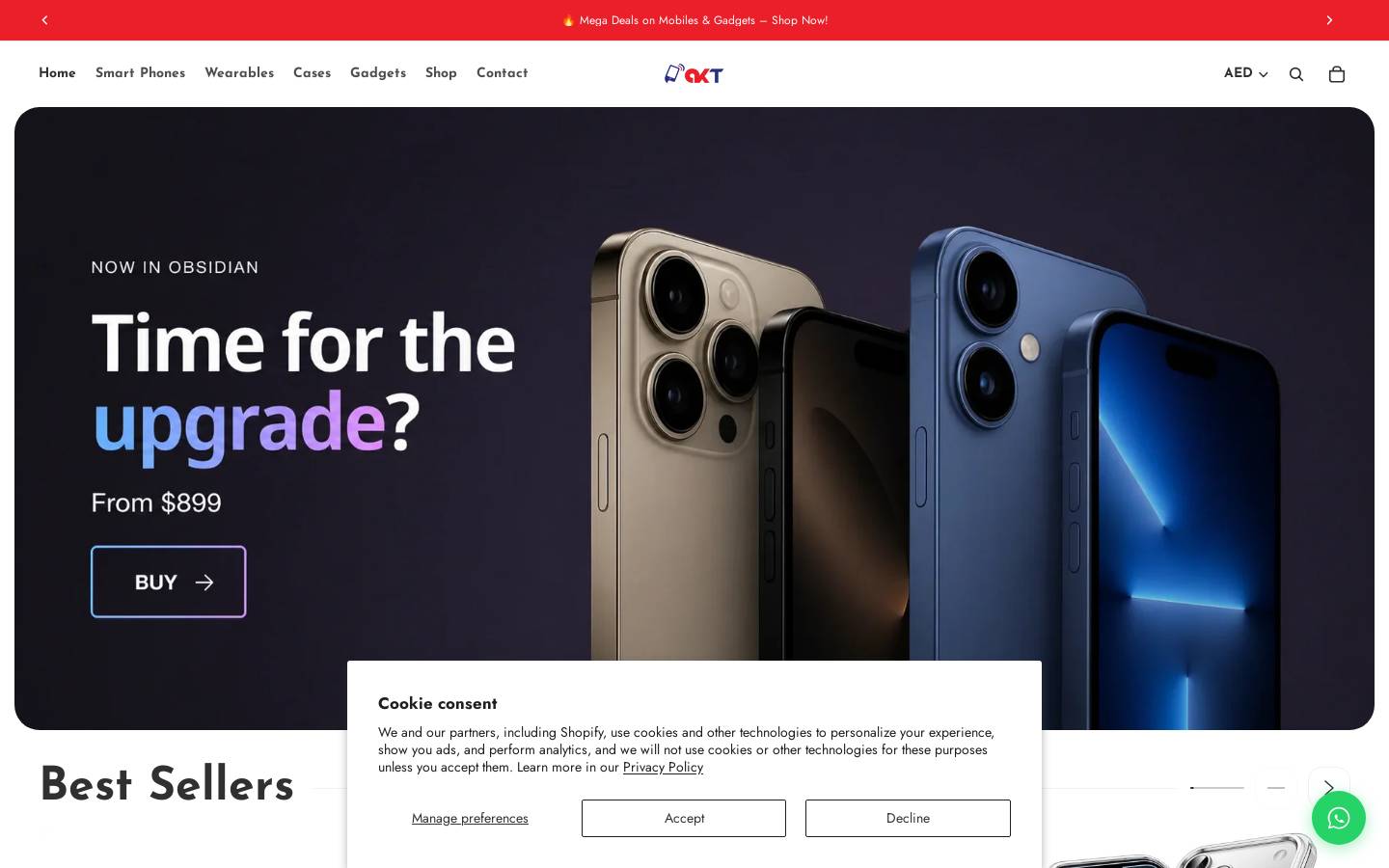 aktmobile.com homepage screenshot