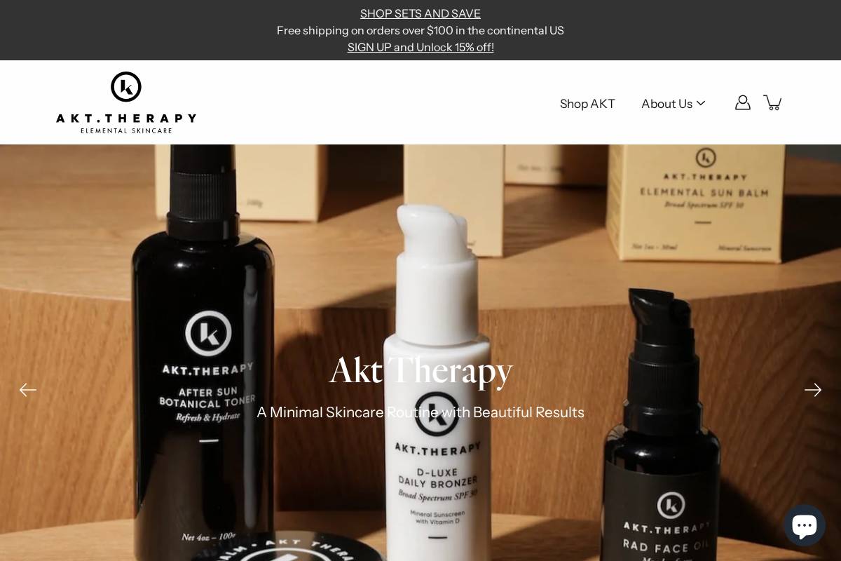 akttherapy.com homepage screenshot