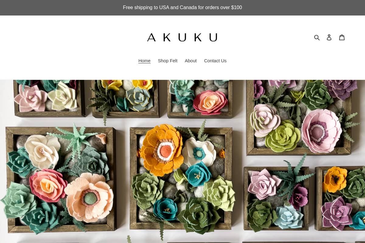akuku.shop homepage screenshot