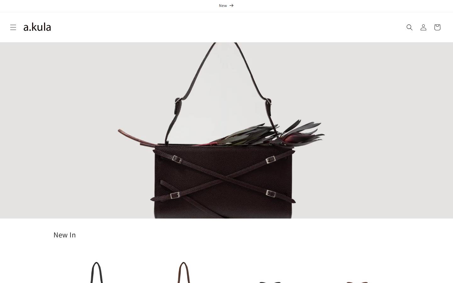 akulabags.com homepage screenshot