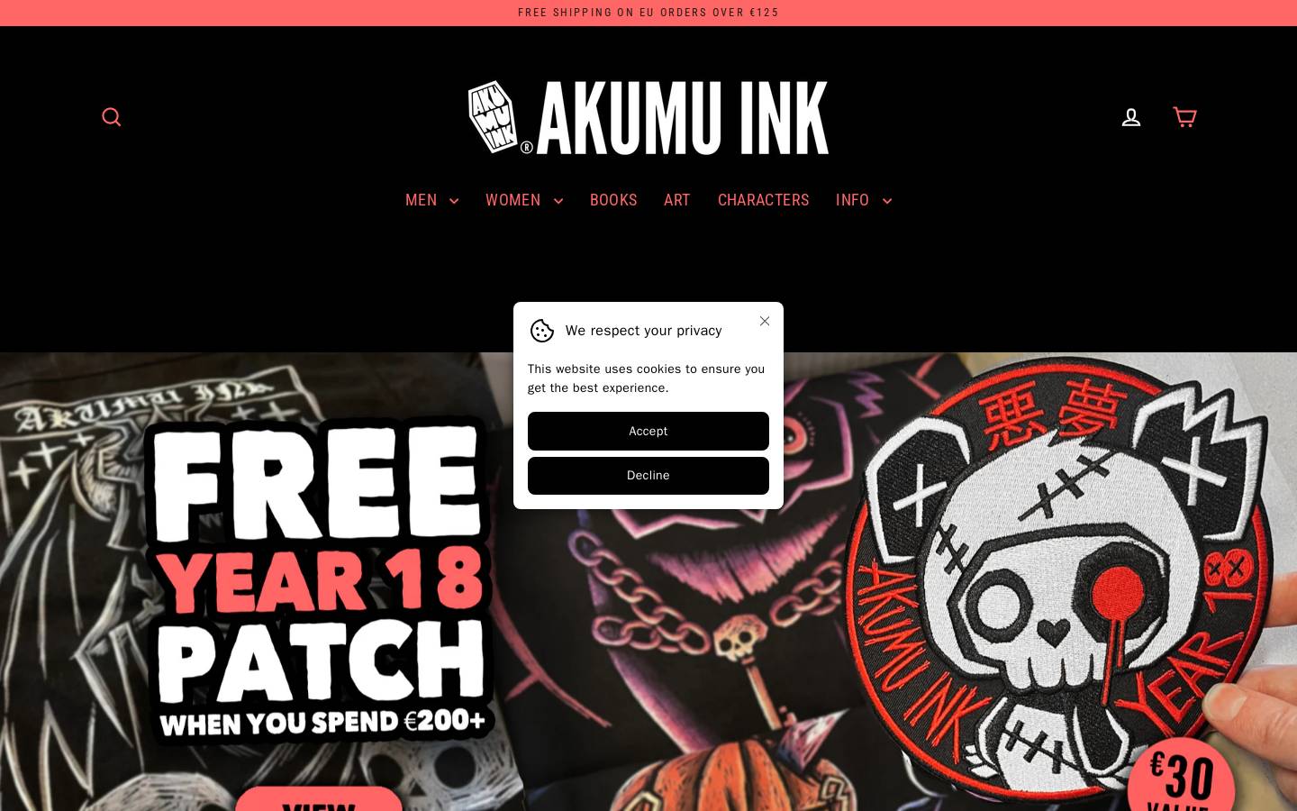 akumu.ink homepage screenshot