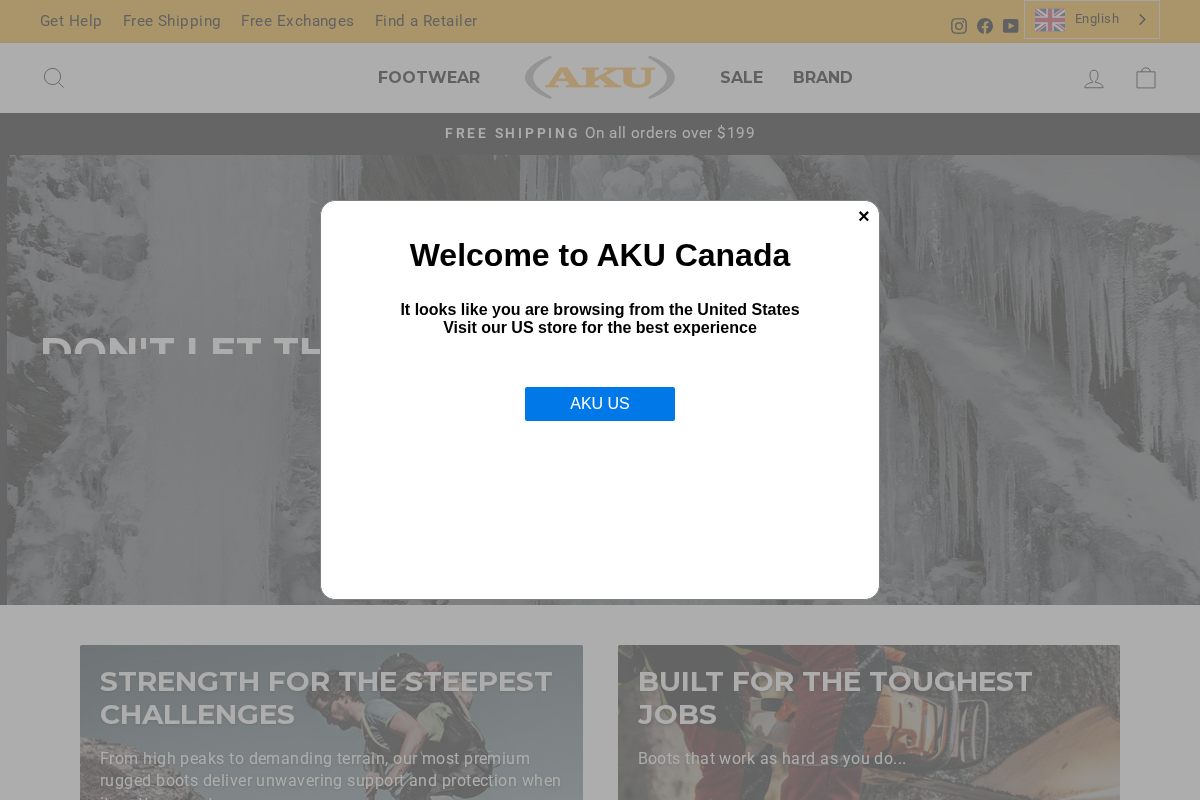 AKU homepage screenshot