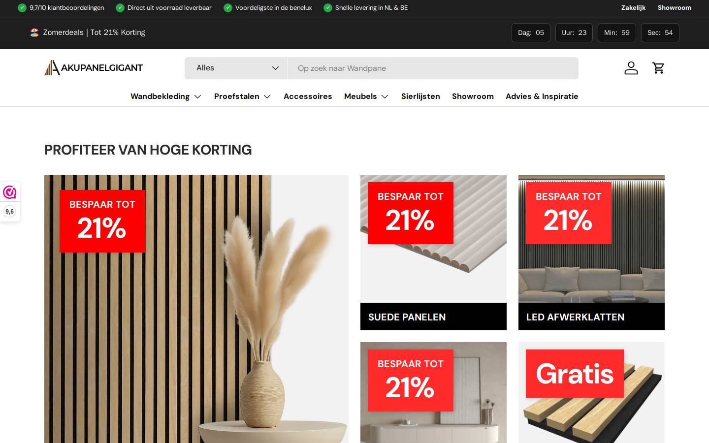 Akupanelgigant.nl homepage screenshot