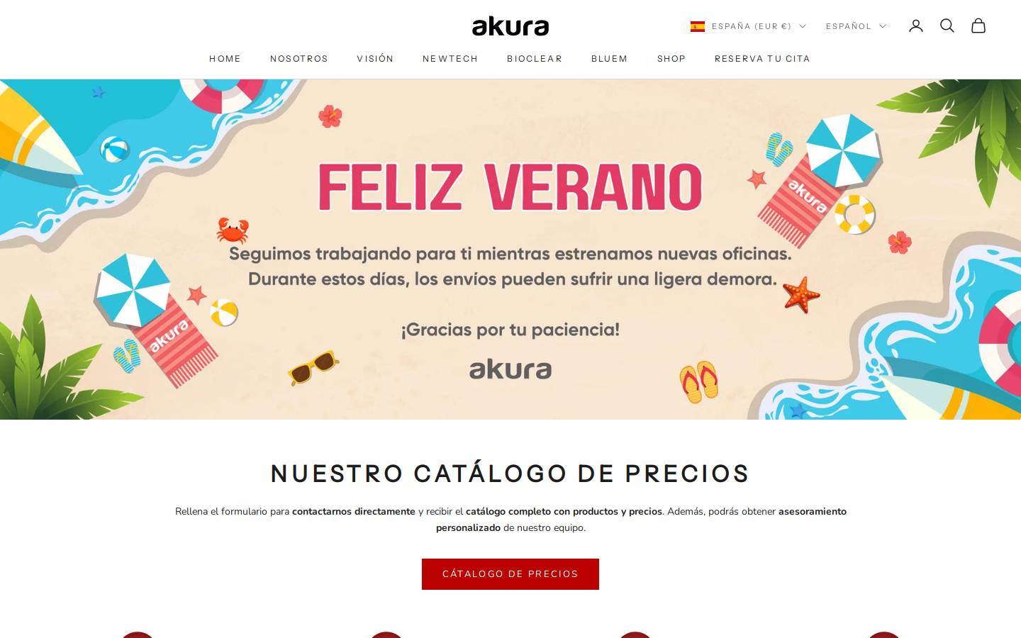 akura-medical.com homepage screenshot