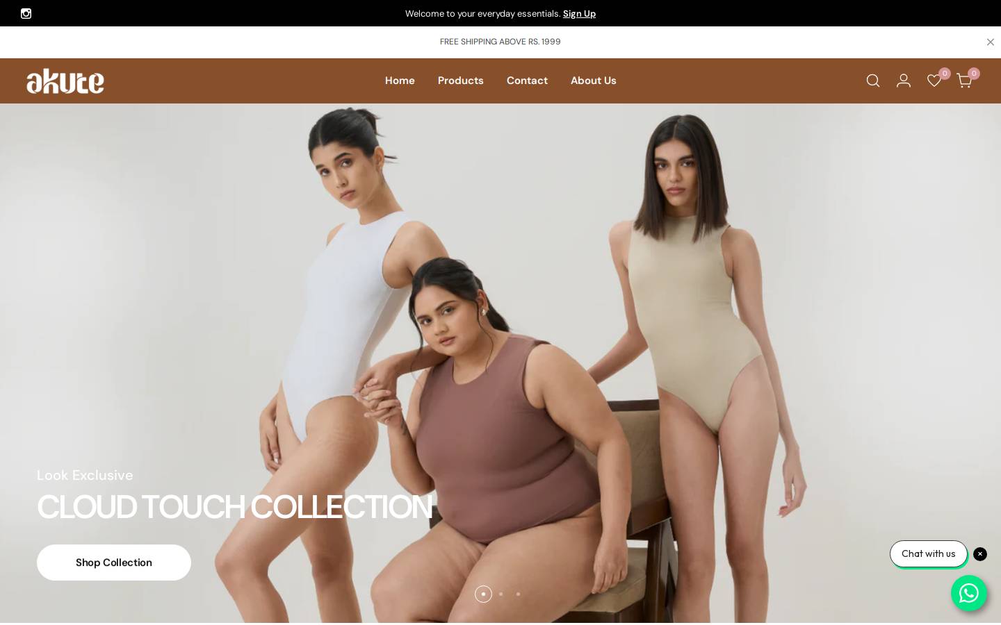akute.in homepage screenshot