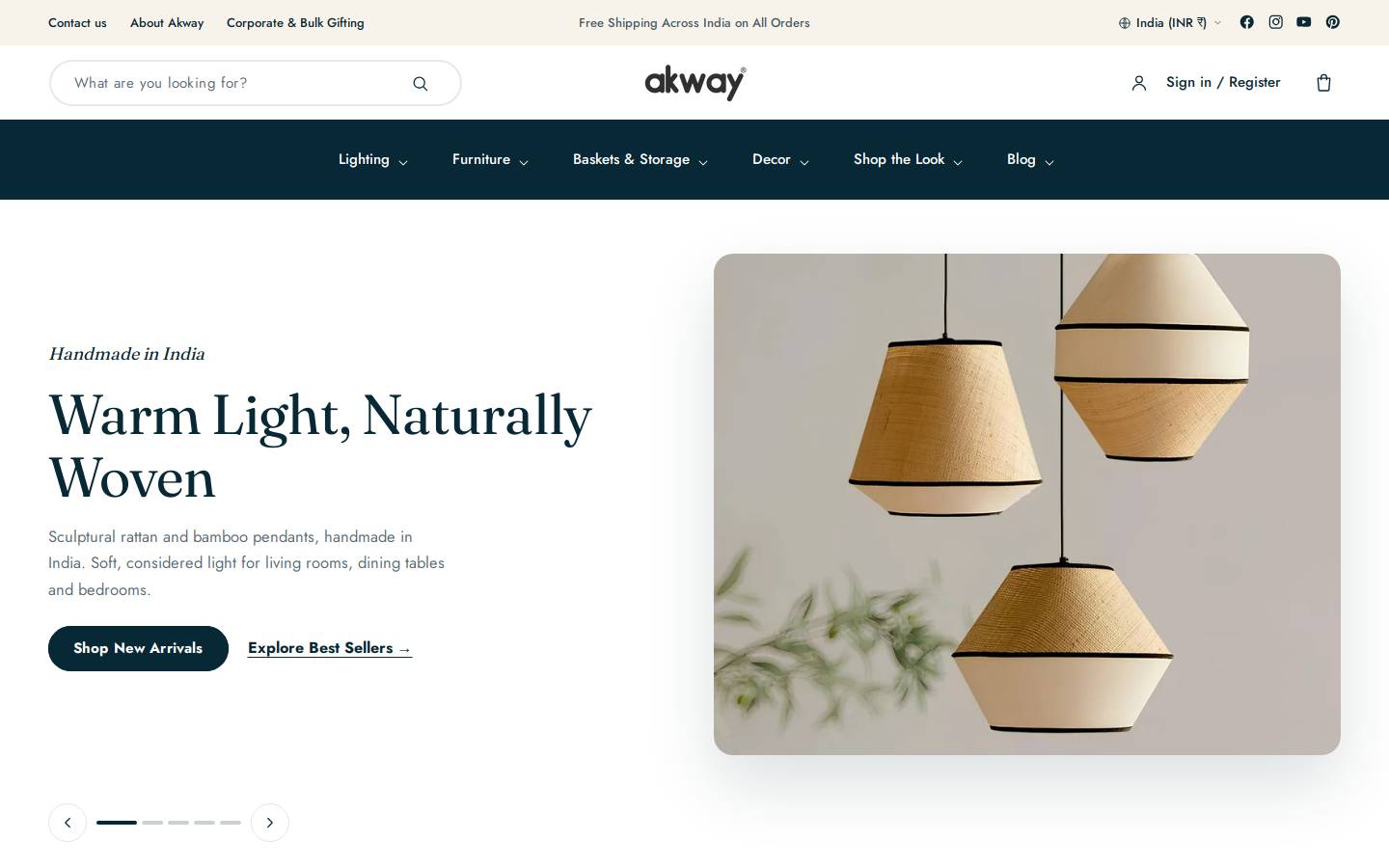 akway.in homepage screenshot