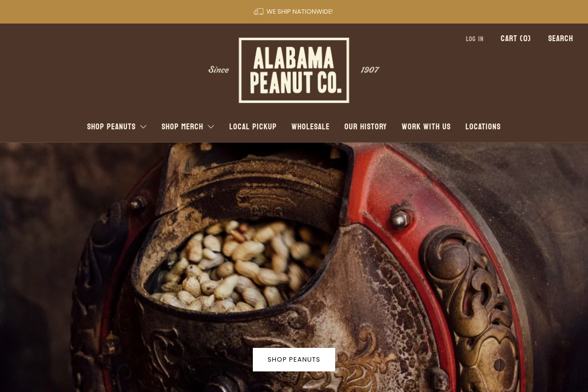 alabamapeanut.com homepage screenshot