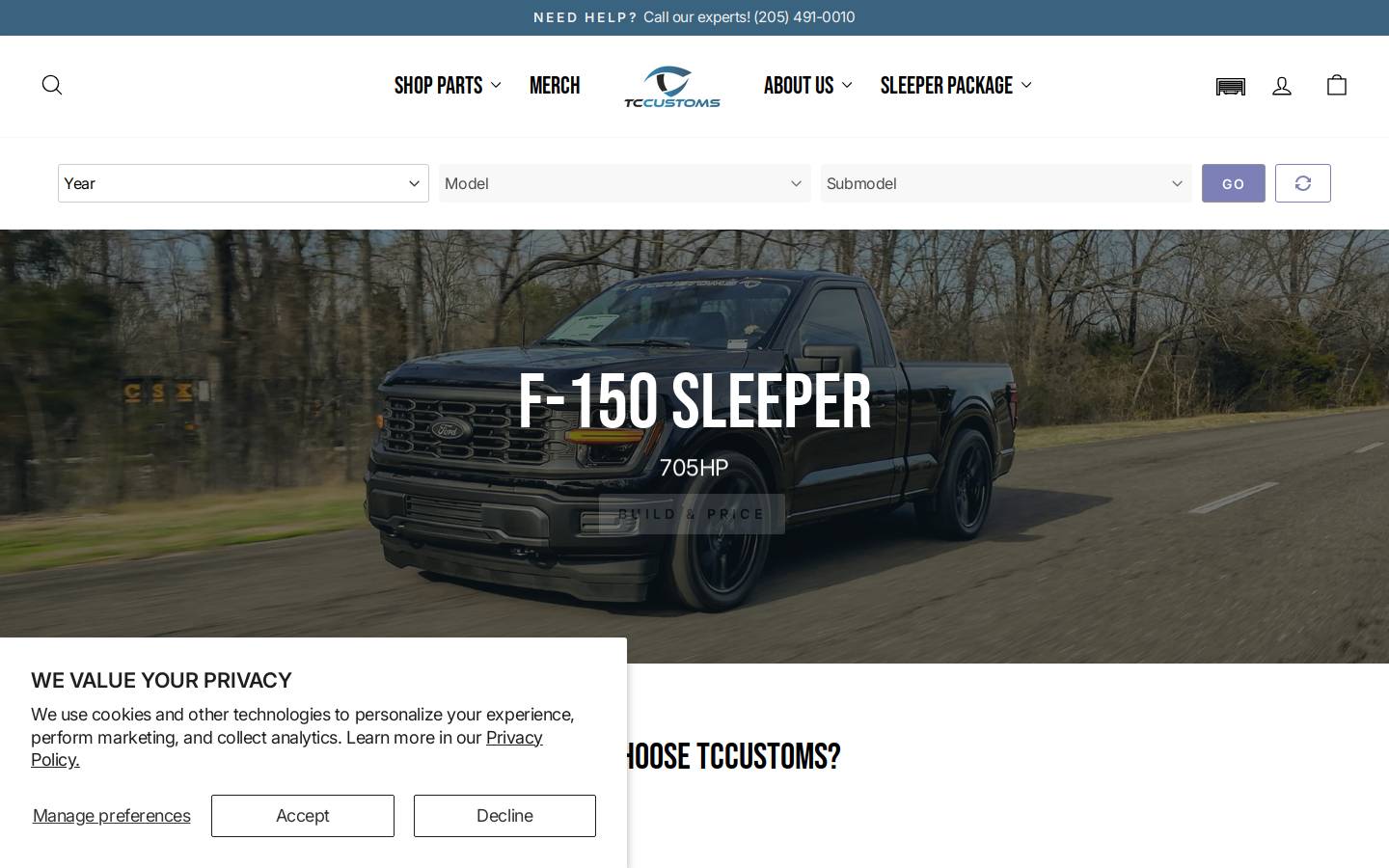 alabamaperformance.com homepage screenshot