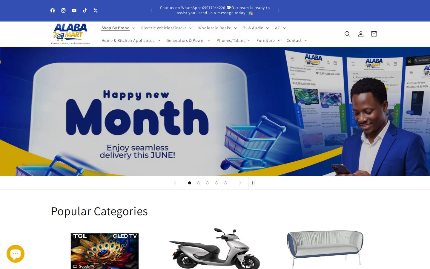 alabamart.com homepage screenshot