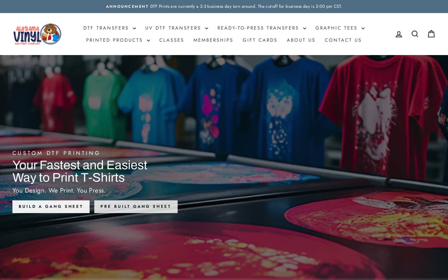 alabamavinyl.com homepage screenshot
