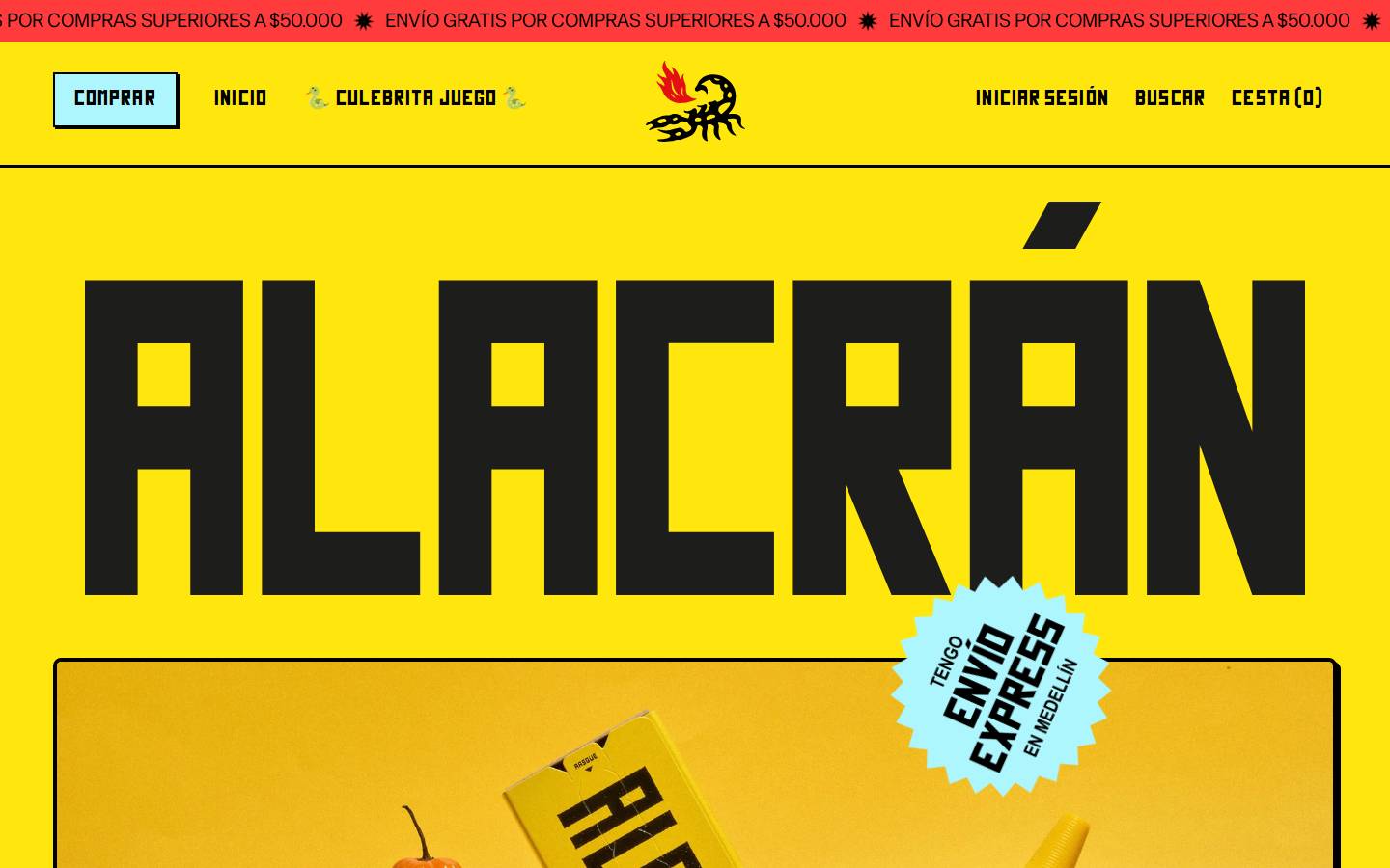 alacran.co homepage screenshot