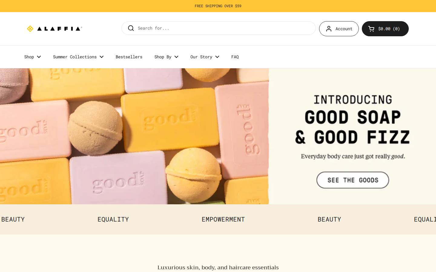 alaffiaauthentic.com homepage screenshot