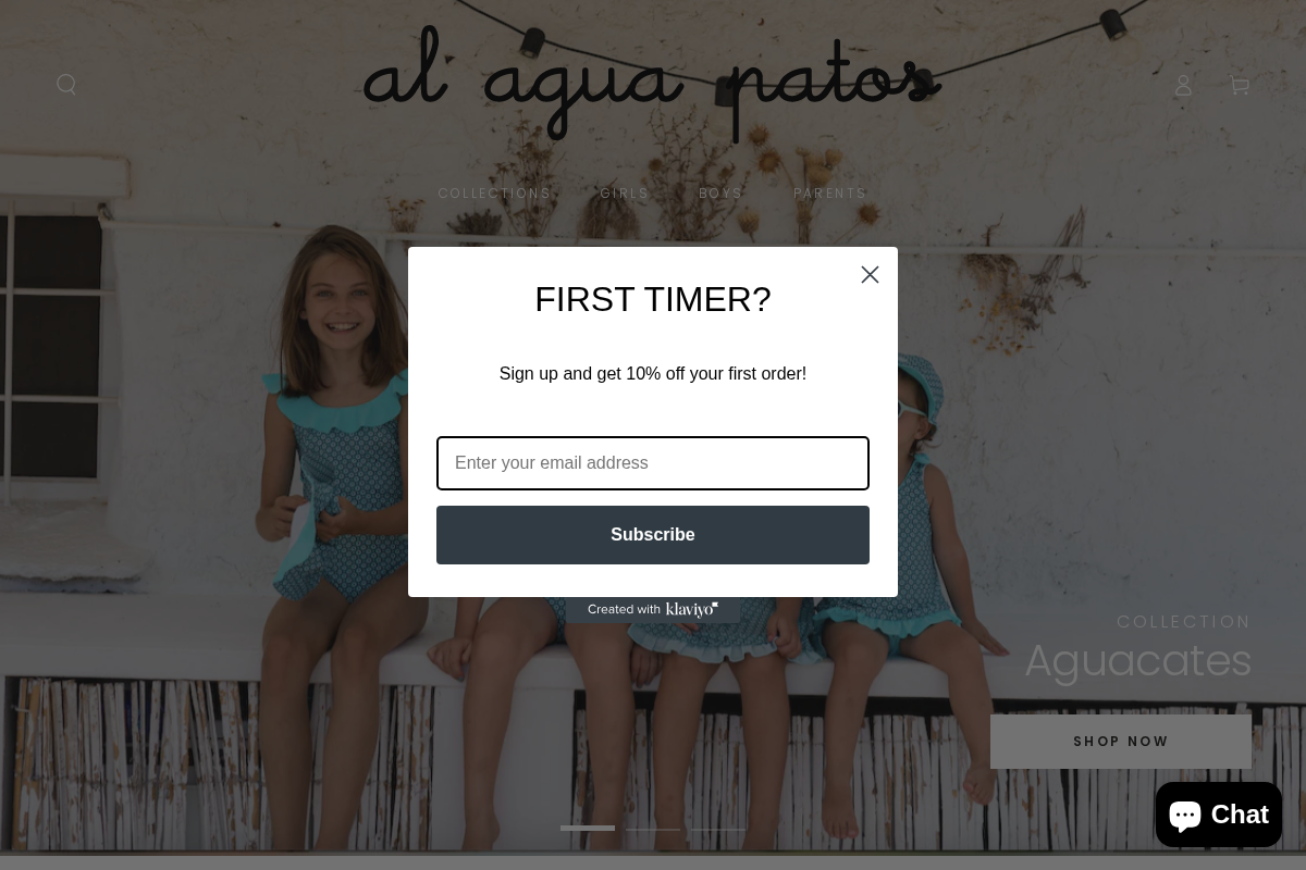 Al Agua Patos US homepage screenshot