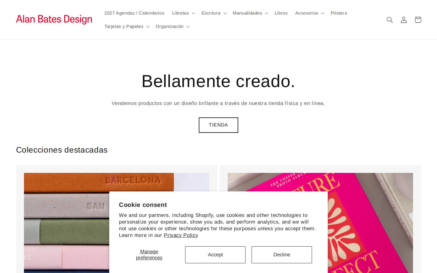 alan-bates-shop.com homepage screenshot