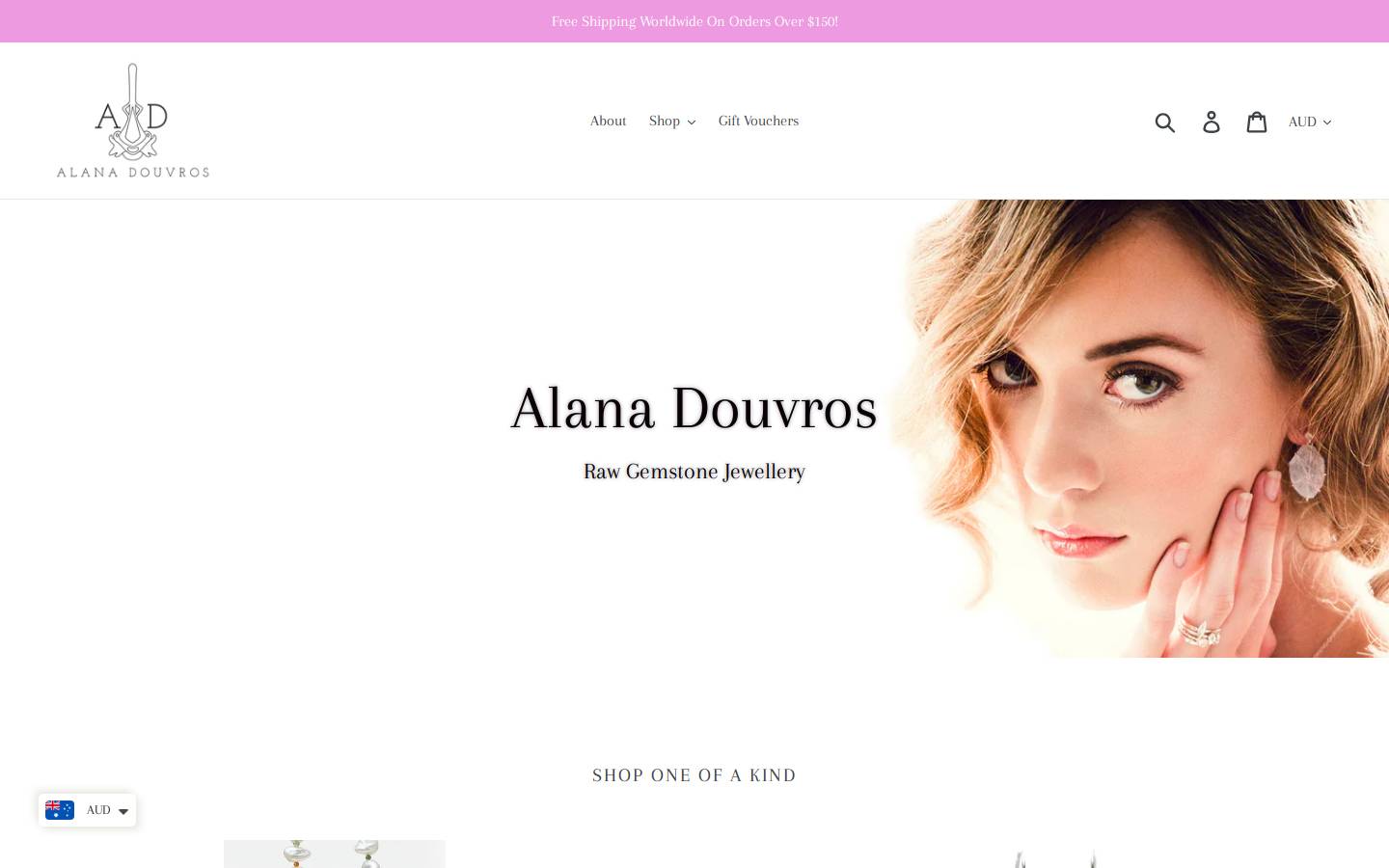alanadouvros.com homepage screenshot