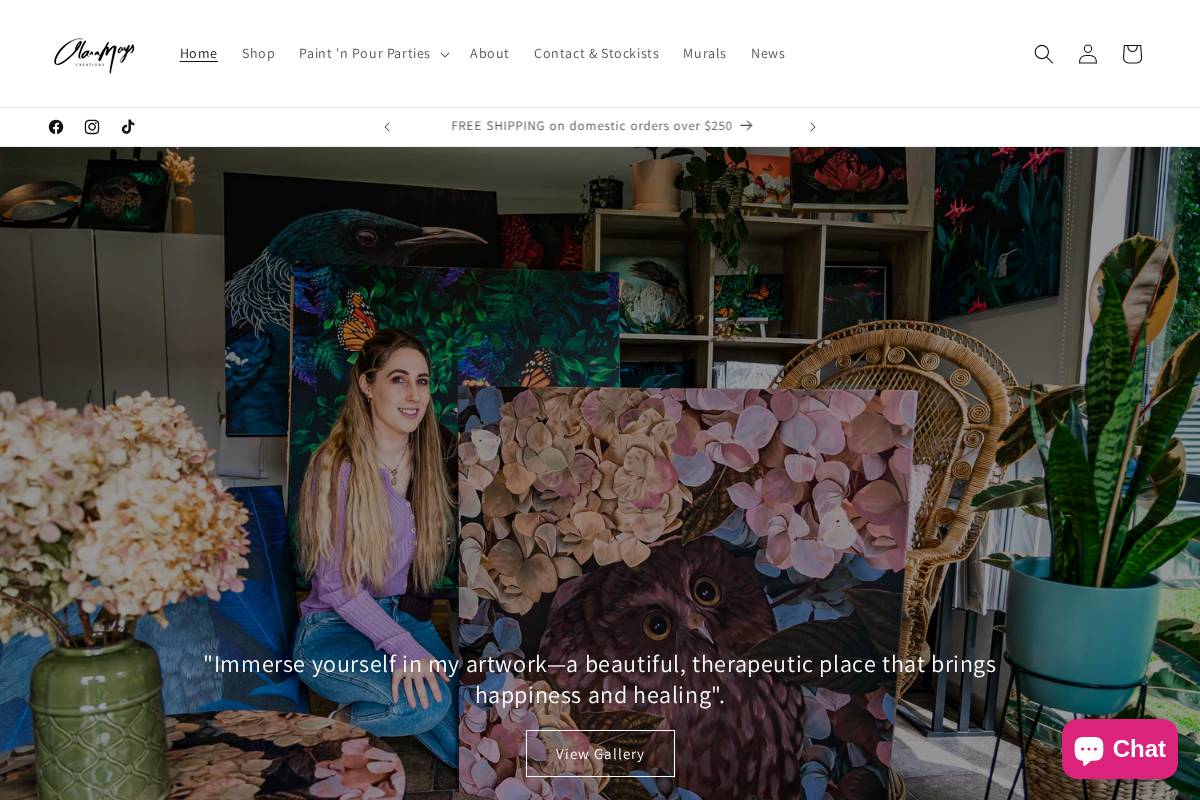 alanamayscreations.com homepage screenshot