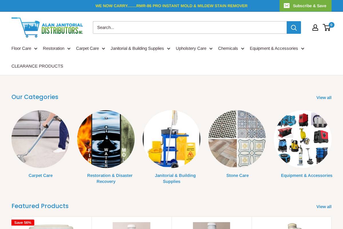 alanjanitorial.com homepage screenshot