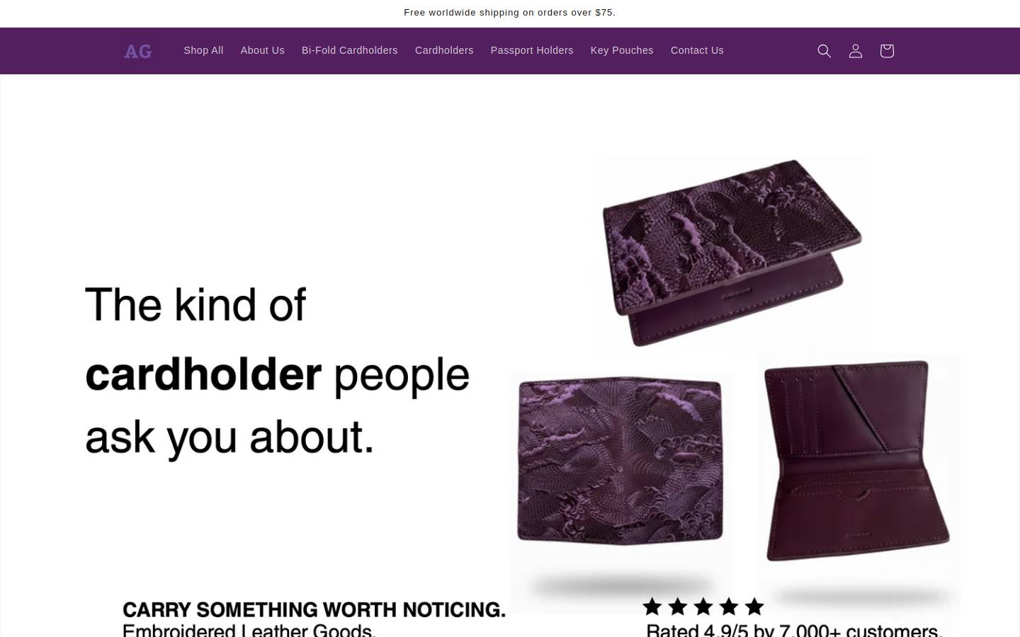Alarminglygood homepage screenshot