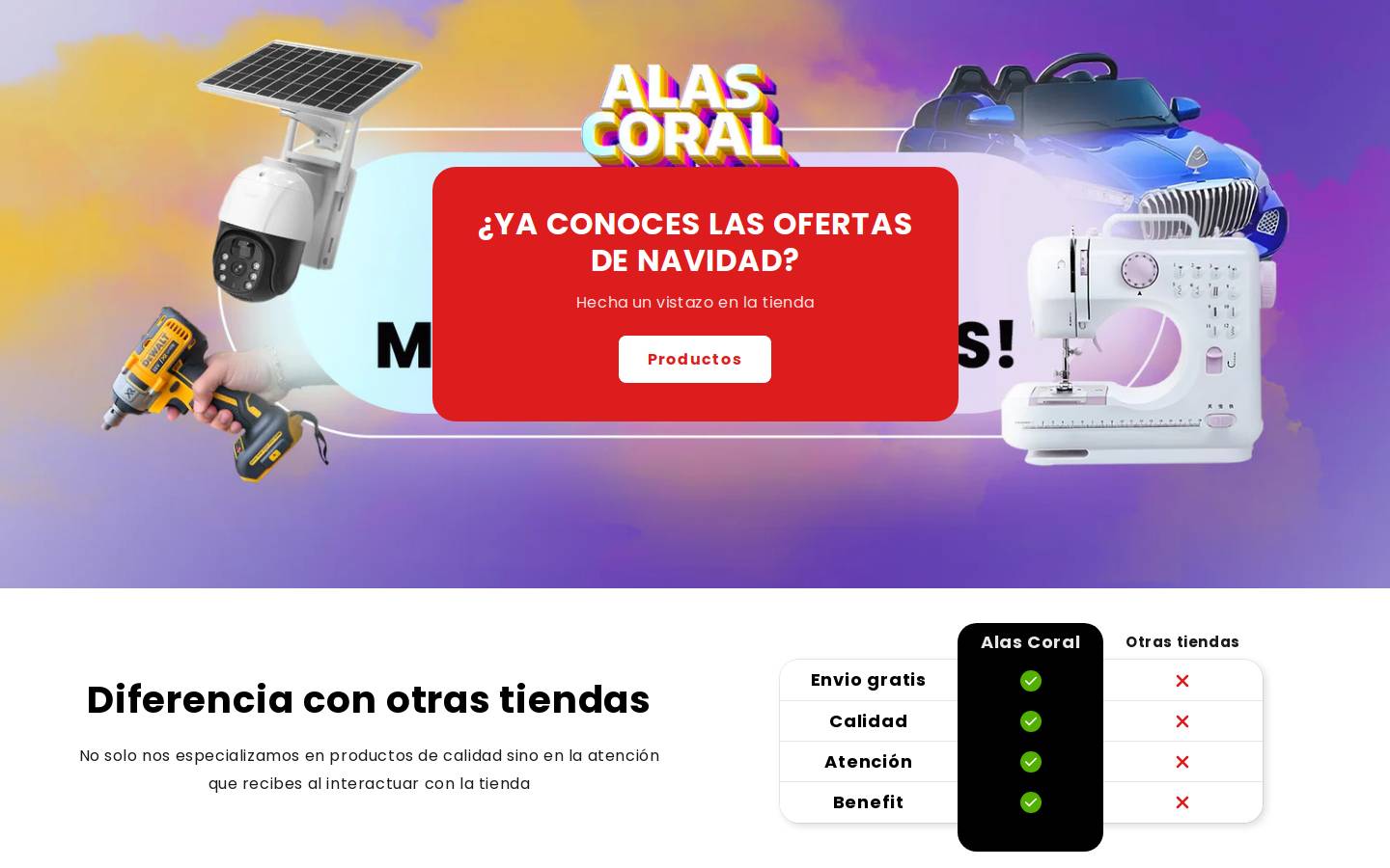 alascoral.com homepage screenshot