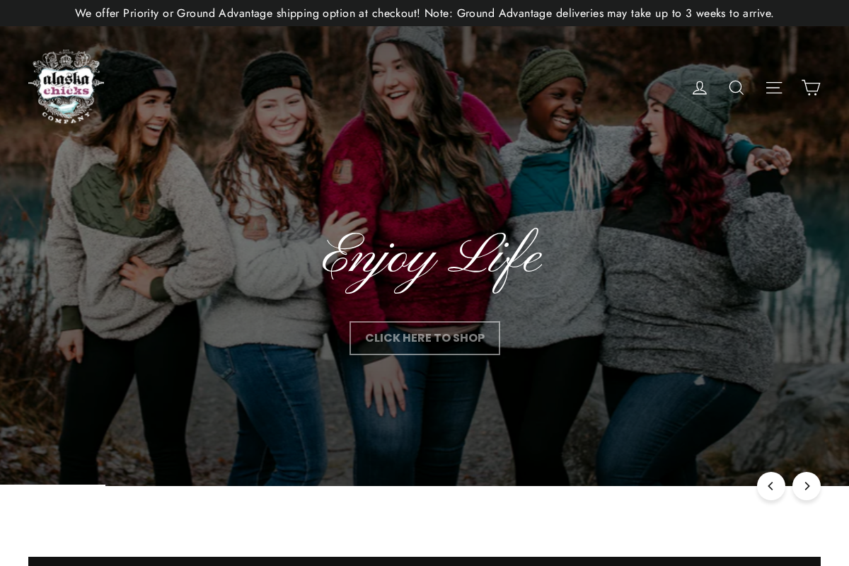 Alaska Chicks Co homepage screenshot