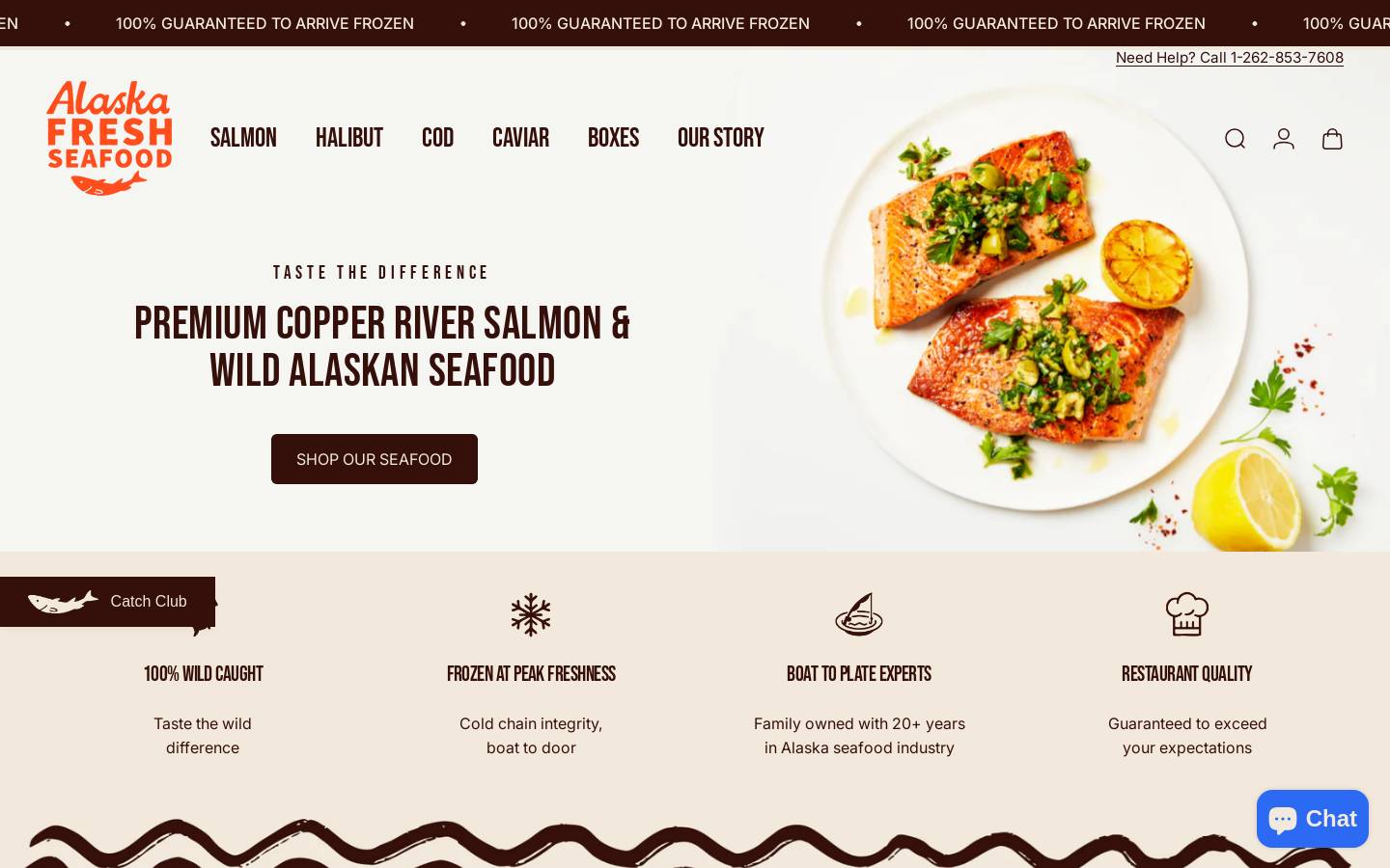 alaskafreshseafood.com homepage screenshot