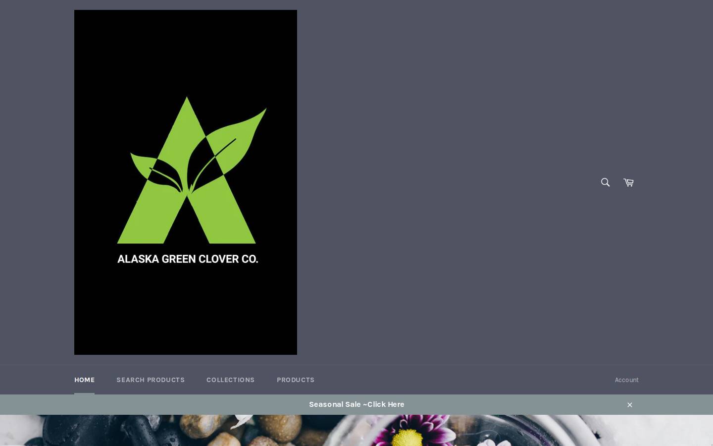 alaskagreenclover.com homepage screenshot