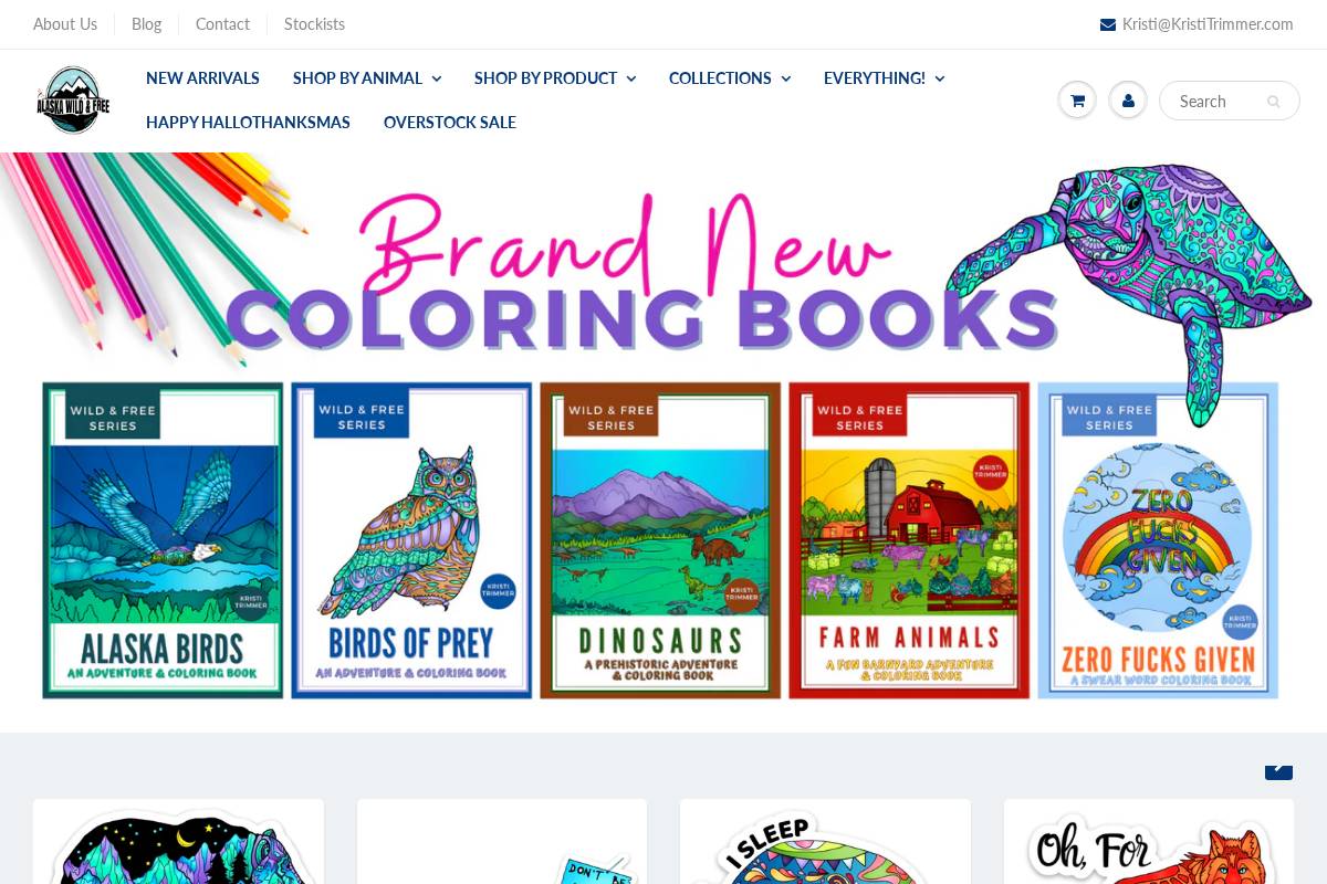 alaskawildandfree.com homepage screenshot