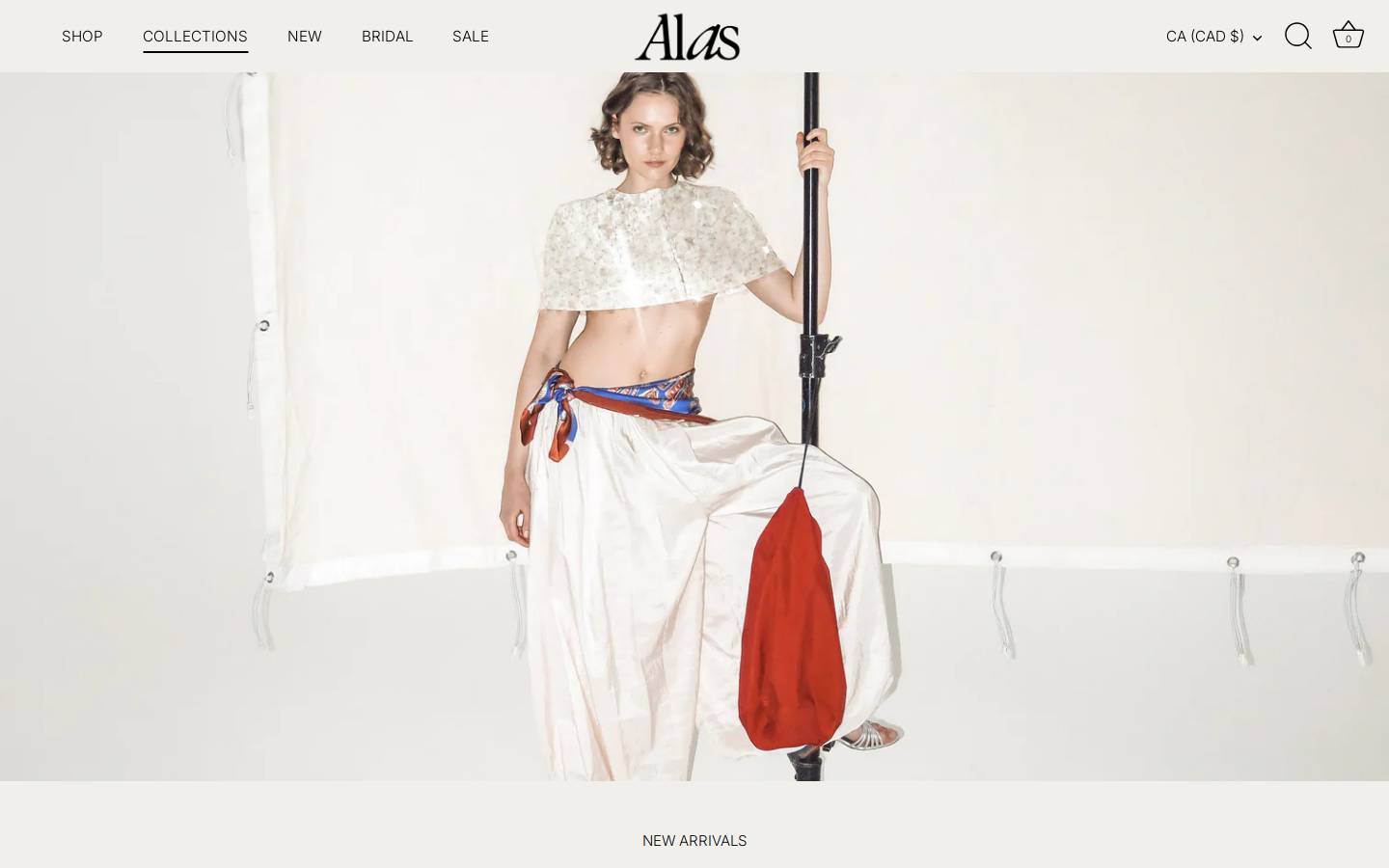 alassilk.com homepage screenshot