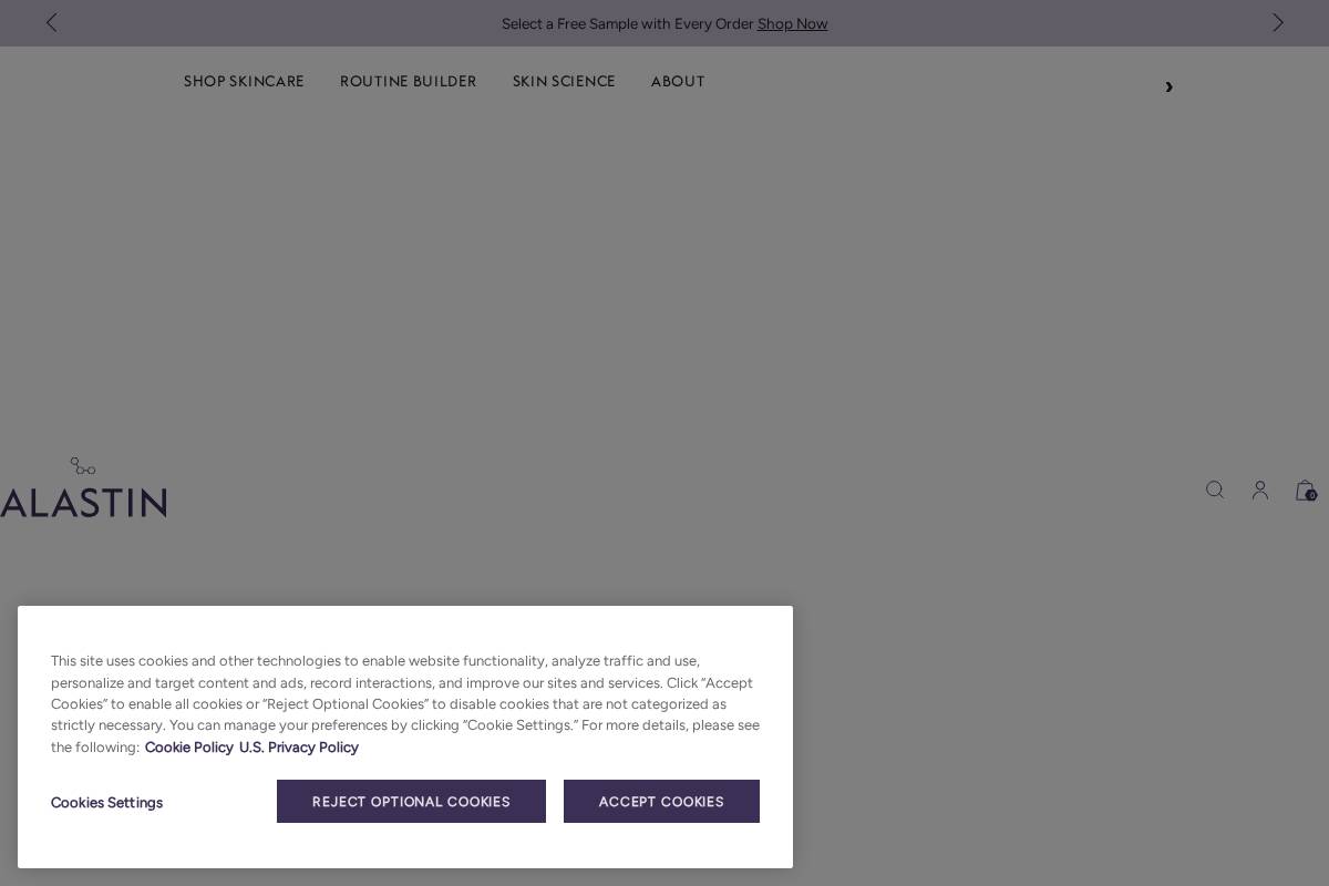 alastin.com homepage screenshot