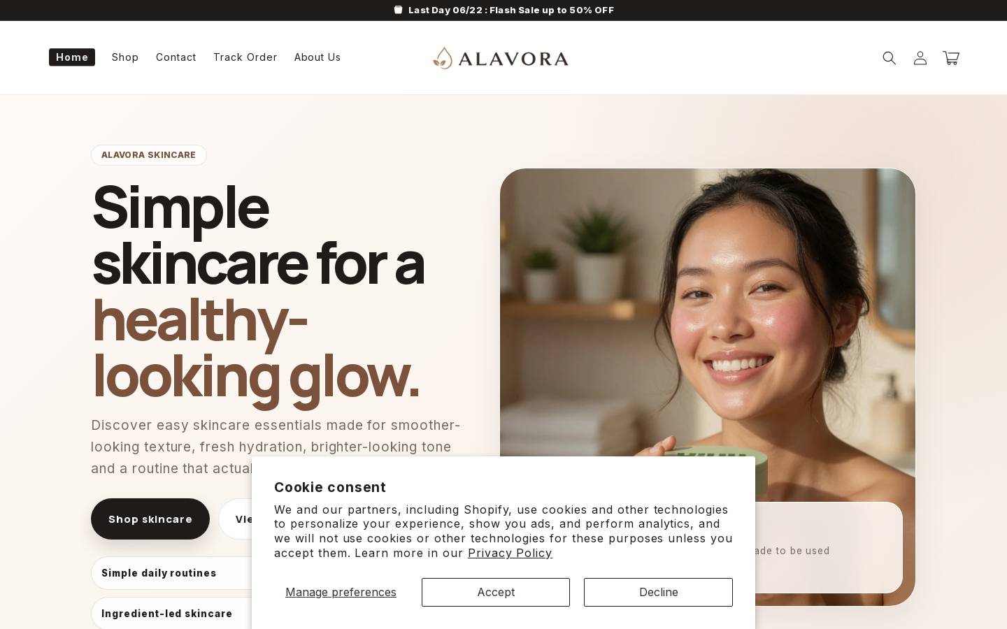 alavora.co homepage screenshot